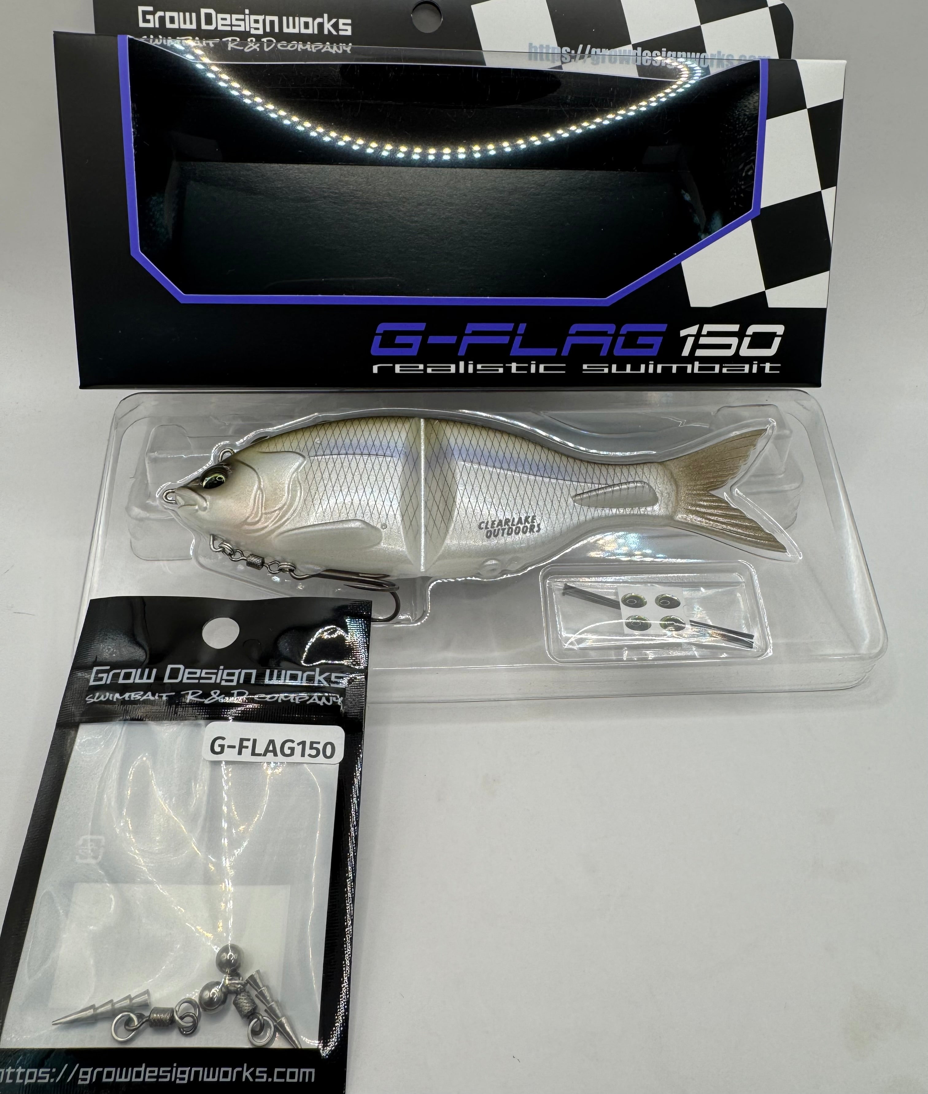 Grow Design Works G-Flag 150 with Repair Kit – Clearlake