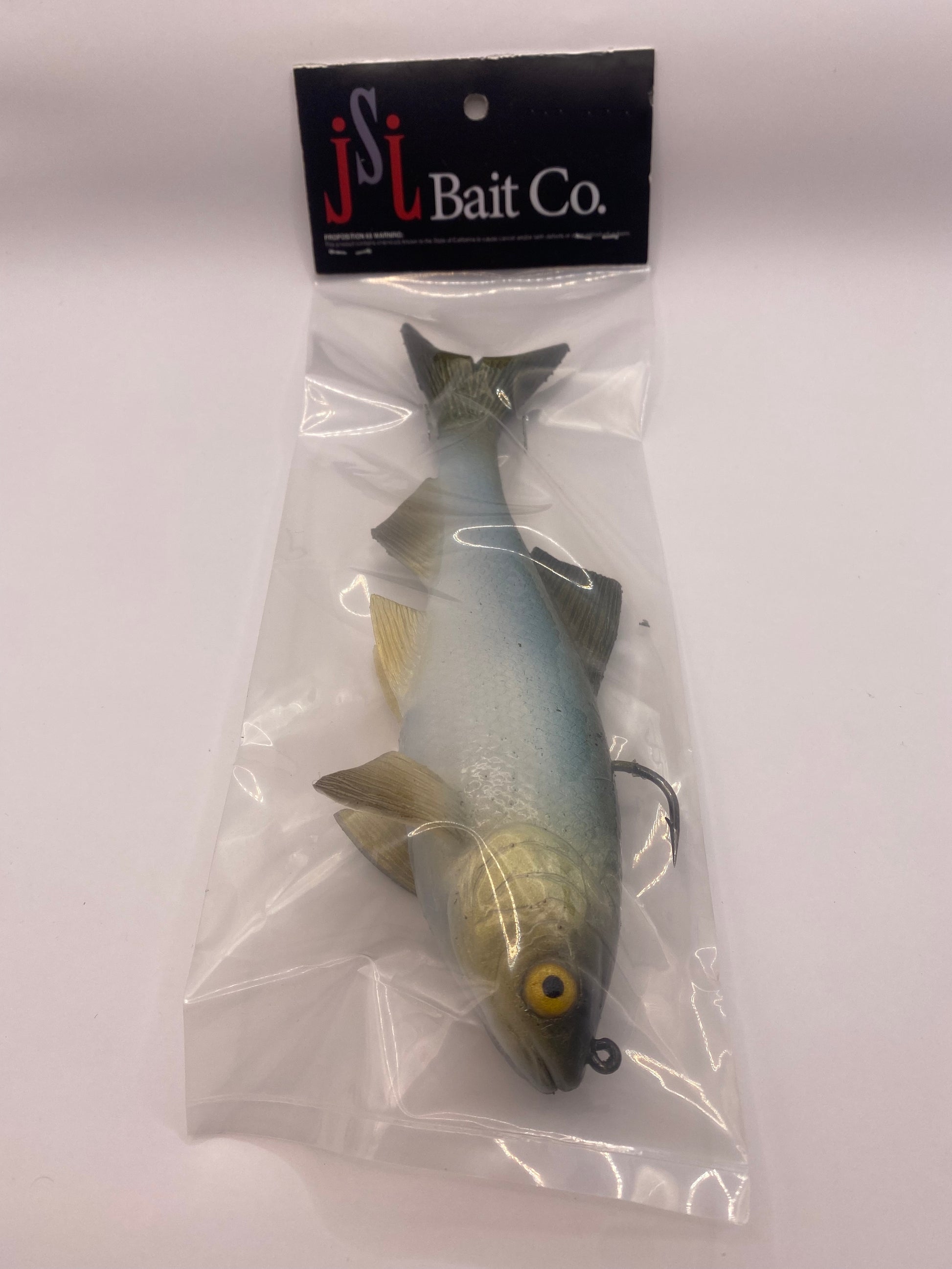 J.S.J. Bait Co. Harbor Hitch Recoil Silicone Swimbait – Clearlake